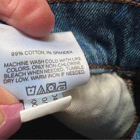 Express NWT High Waist Blue Mini Denim Skirt Size 8 - Picture 9 of 9